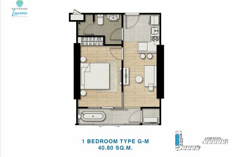 Apartamento de 1 dormitorio en Jomtien Beach, Pattaya, Tailandia № 101459 - foto 18