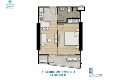 Apartamento de 1 dormitorio en Jomtien Beach, Pattaya, Tailandia № 101459 - foto 19