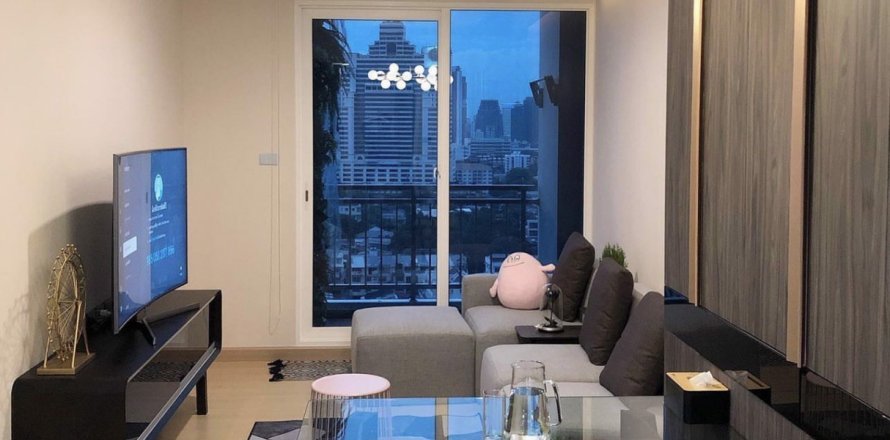 Condo à Bangkok, Thaïlande, 1 chambre à Supalai Lite Ratchada - Naradhiwas - Sathon  № 80351