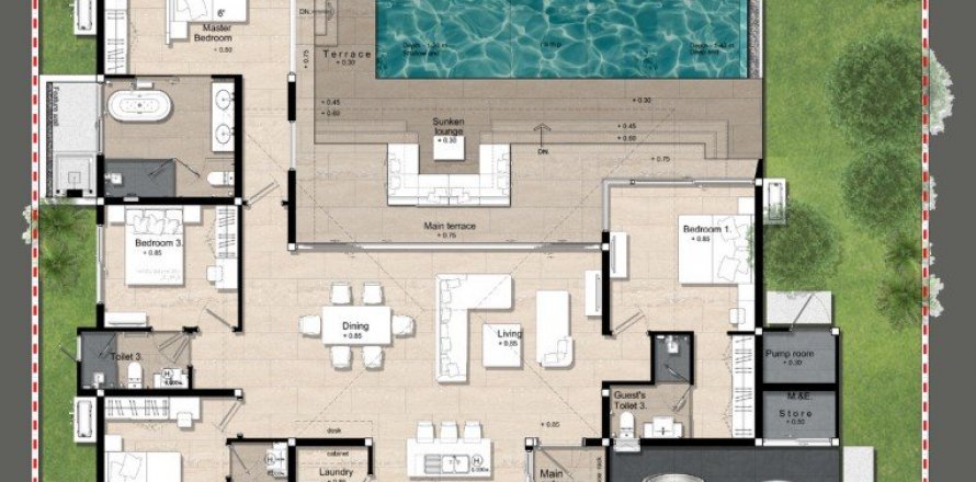 Hors-plan Botanica Modern Loft 2 à Phuket, Thaïlande № 79310 - photo 1
