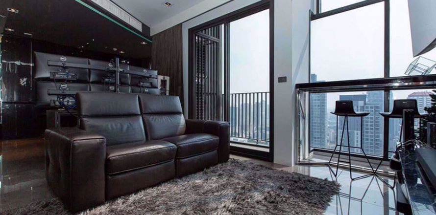 Dúplex de 1 dormitorio en Watthana, Bangkok, Tailandia № 76829