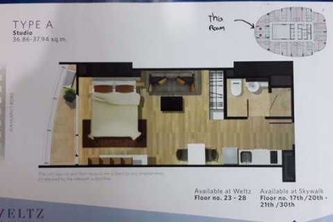 Estudio en el condominio en Watthana, Bangkok, Tailandia № 76876 - foto 9