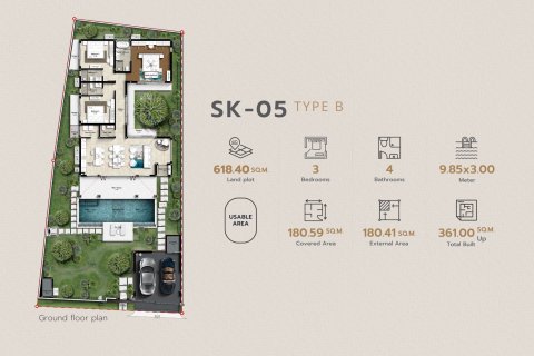 Chalet de 3 dormitorios en Nai Yang, Tailandia № 79467 - foto 5