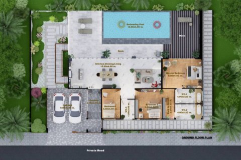 Chalet de 3 dormitorios en Krabi, Tailandia № 125785 - foto 4