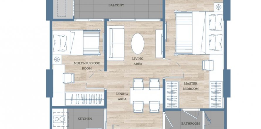 Sobre plano Mekin Haus en Chiang Mai, Tailandia № 101072 - foto 1