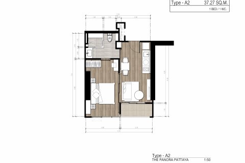 Apartamento de 1 dormitorio en Pattaya, Tailandia № 101439 - foto 15