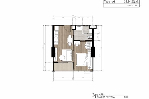 Apartamento de 1 dormitorio en Pattaya, Tailandia № 101439 - foto 20