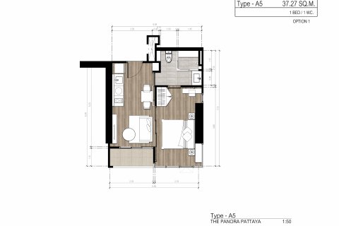 Apartamento de 1 dormitorio en Pattaya, Tailandia № 101439 - foto 18