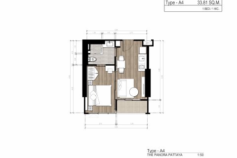 Apartamento de 1 dormitorio en Pattaya, Tailandia № 101439 - foto 17