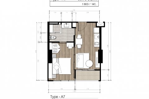 Apartamento de 1 dormitorio en Pattaya, Tailandia № 101439 - foto 21