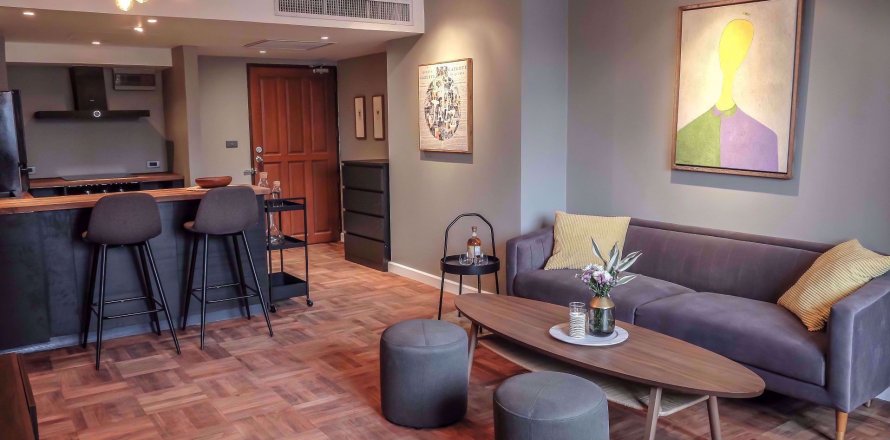 Condominio de 1 dormitorio en Khlong Toei, Bangkok, Tailandia № 77130