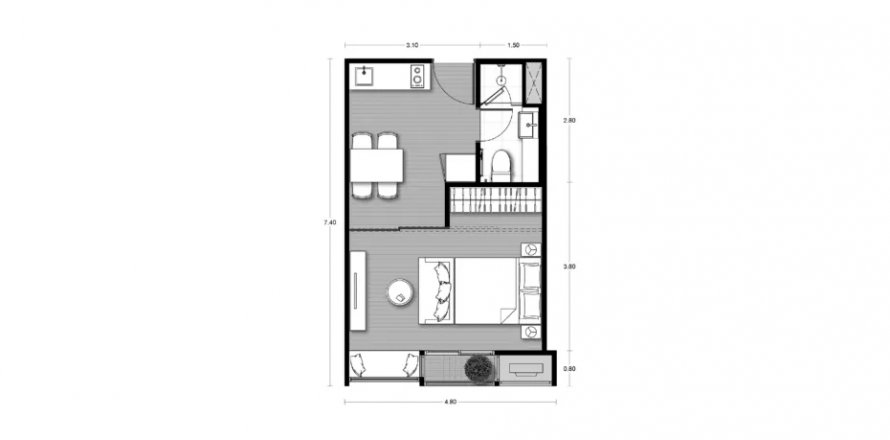 Sobre plano Noble Form Thonglor en Bangkok, Tailandia № 85324 - foto 1