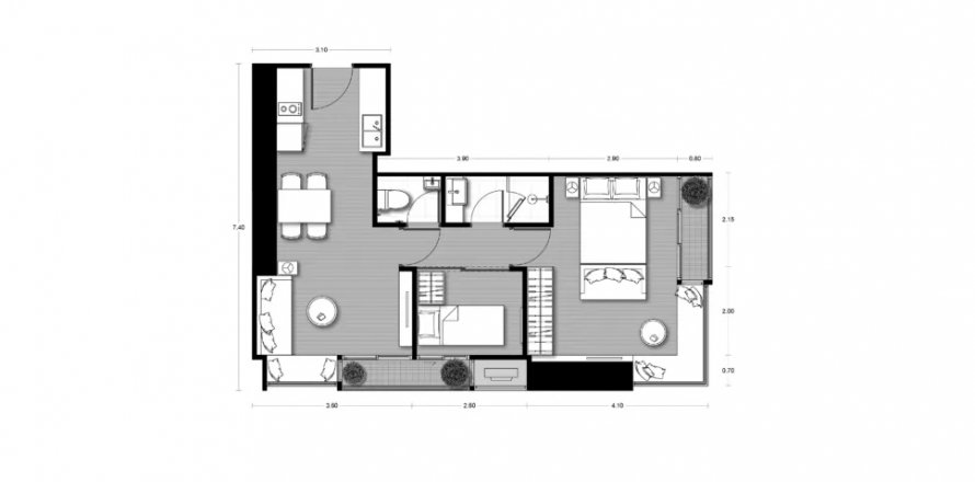 Sobre plano Noble Form Thonglor en Bangkok, Tailandia № 85324 - foto 1