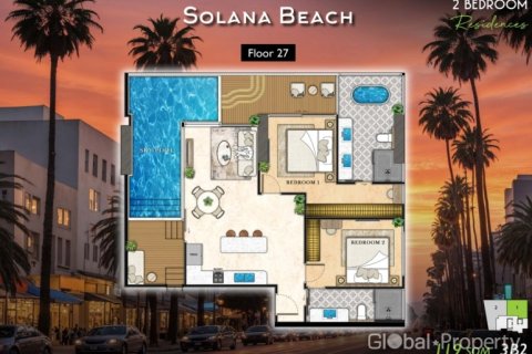 Condominio de 2 dormitorios en Pattaya, Tailandia № 124853 - foto 17