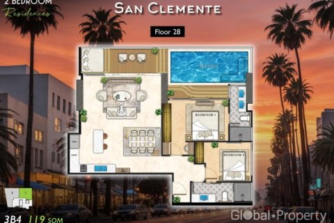Condominio de 2 dormitorios en Pattaya, Tailandia № 124853 - foto 16