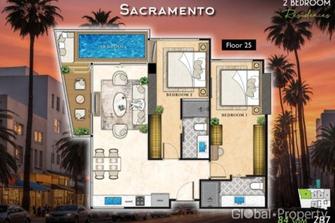 Condominio de 2 dormitorios en Pattaya, Tailandia № 124853 - foto 14