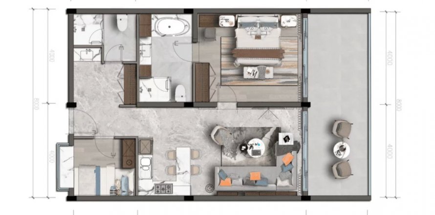 Off-Plan Chalong Marina Bay View in Phuket, Thailand № 75480 - Foto 1