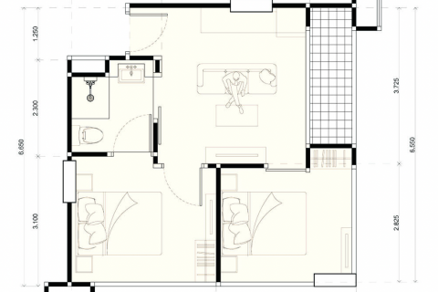 Apartamento de 2 dormitorios en Pattaya, Tailandia № 101475 - foto 24