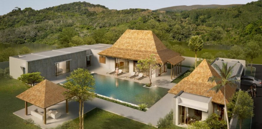 Chalet de 4 dormitorios en Anchan luxury villas, Phuket, Tailandia № 85518