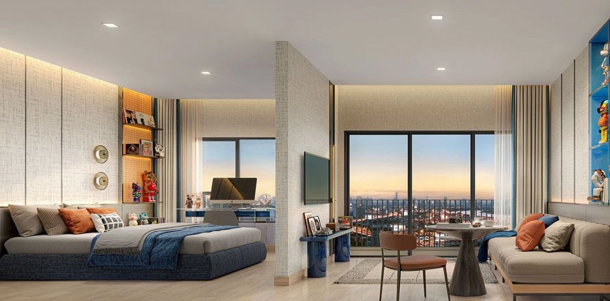 Condominio de 1 dormitorio en Khlong Toei, Bangkok, Tailandia en Xelf № 144439