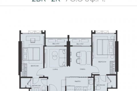 Condominio de 2 dormitorios en Dusit, Bangkok, Tailandia № 132400 - foto 4