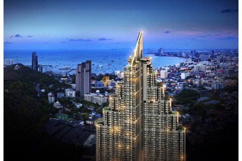 Studio dans le Condo à Pattaya, Thaïlande  № 102935