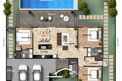 Casa de 3 dormitorios en Hua Hin, Tailandia № 125223 - foto 7