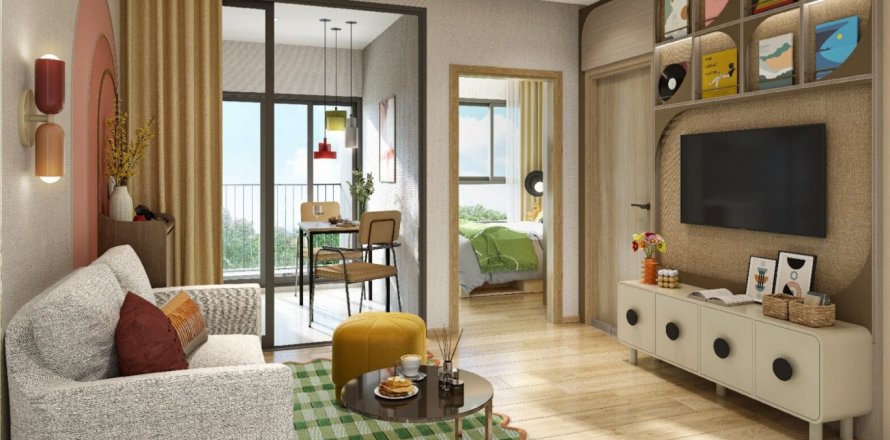 Studio in the Condo in Bangkok, Thailand in DCondo Calm № 123540