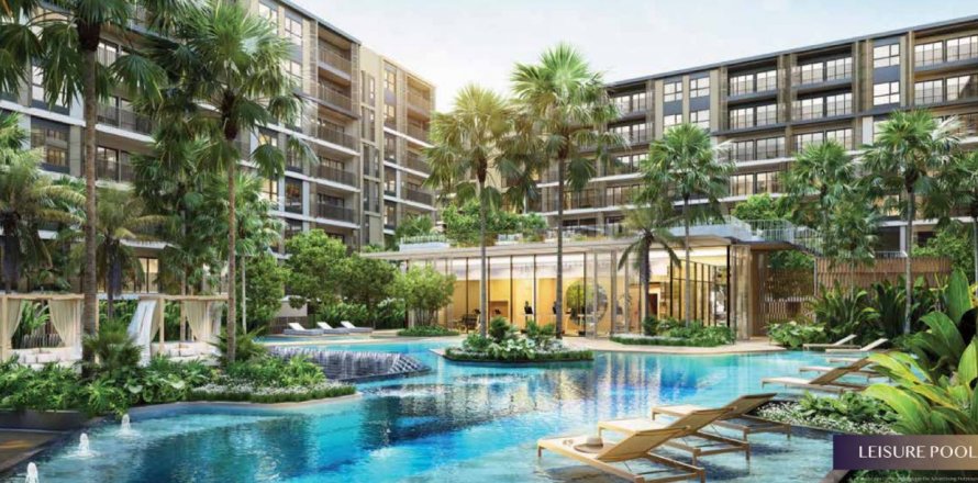 Кондоминиум с 3 комнатами в Пхукете, Таиланд в SO Origin Bangtao Beach № 85506