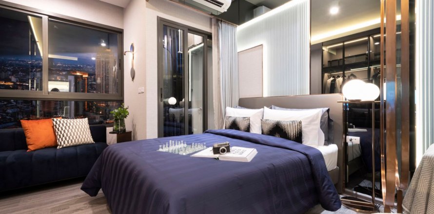 Studio dans le Condo à Bangkok, Thaïlande à IDEO SUKHUMVIT RAMA 4 № 77907