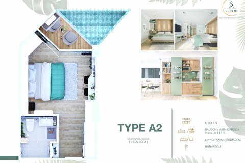 Wohnung in Phuket, Thailand 1 Schlafzimmer № 81807 - Foto 19