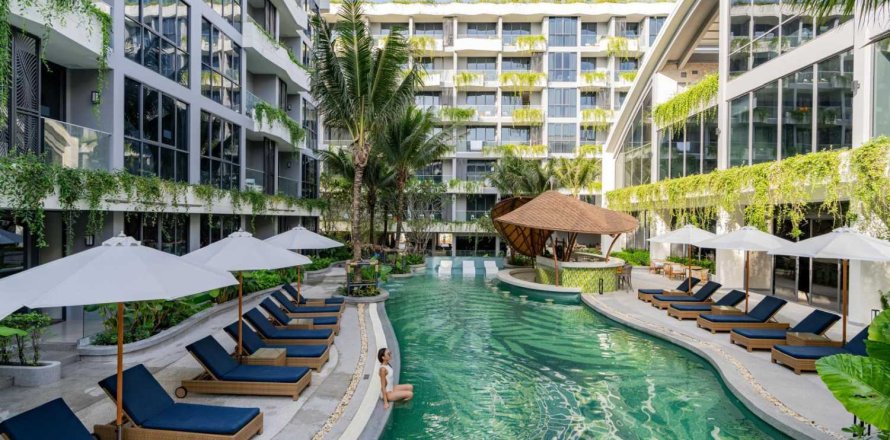 Studio dans le Condo à Phuket, Thaïlande à Layan Green Park  № 106900