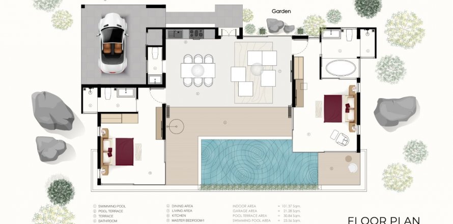 Chalet de 2 dormitorios en SHAMBHALA GRAND VILLA, Ko Samui, Tailandia № 110963 - foto 1