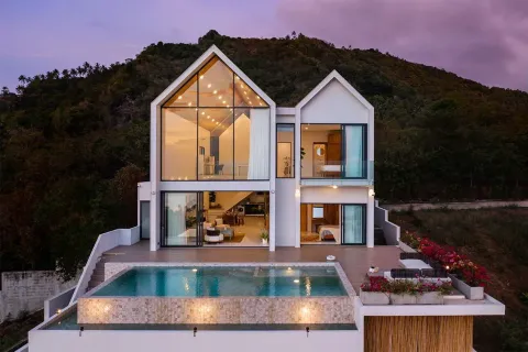 Chalet de 3 dormitorios en Ko Samui, Tailandia № 107297 - foto 12