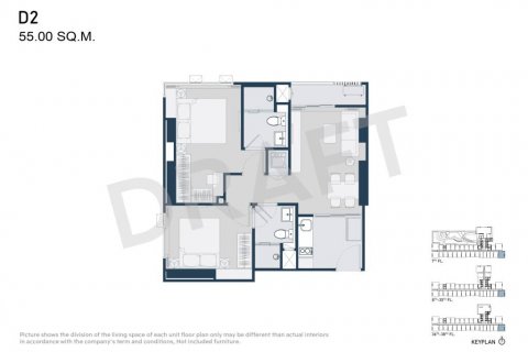 Condo in Bang Na, Bangkok, Thailand, 2 bedrooms  № 132523