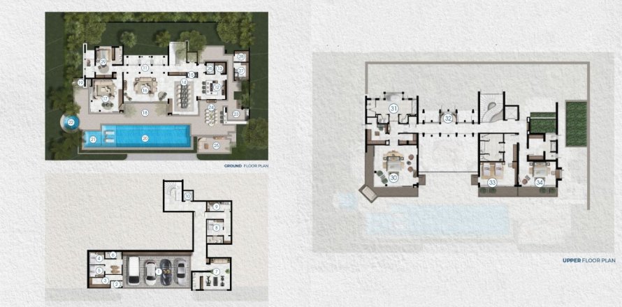 Villa floor plan «4BR-8», 4 bedrooms in Narana Villa Phuket