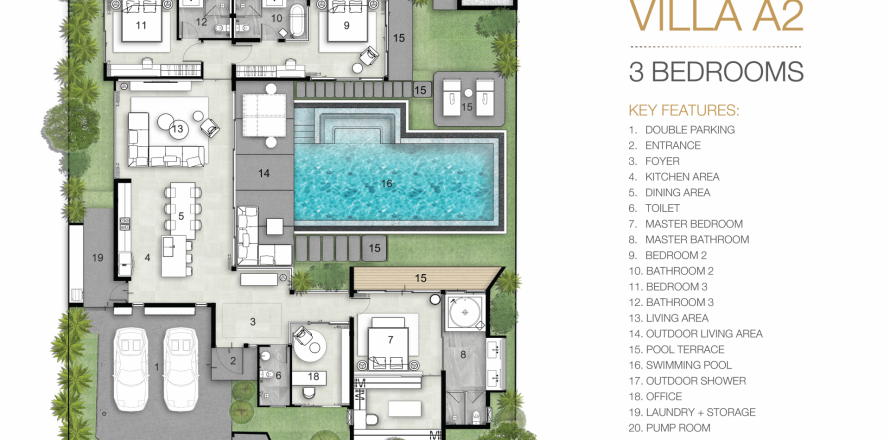 Villa in Phuket, Thailand 4 bedrooms № 81777