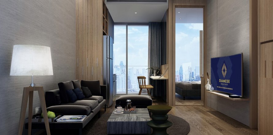 Condominio de 2 dormitorios en Khlong Toei, Bangkok, Tailandia en Wyndham Garden Residence № 130550
