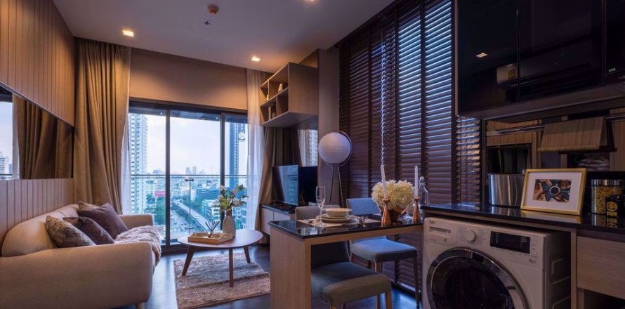 Condo à Bangkok, Thaïlande, 1 chambre à The Line Asoke - Ratchada № 77381