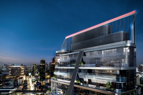 Dúplex de 4 dormitorios en Porsche Design Tower Bangkok, Khlong Toei, Bangkok, Tailandia № 130810