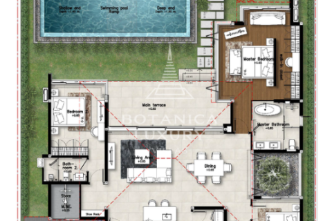 Villa in Chalong, Thailand 3 Schlafzimmer № 70746 - Foto 6