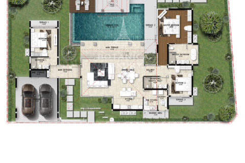 Villa in Chalong, Thailand 3 Schlafzimmer № 70746 - Foto 2