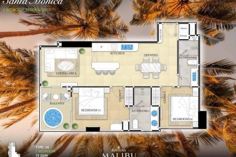 Condominio de 2 dormitorios en Pattaya, Tailandia № 100018 - foto 6
