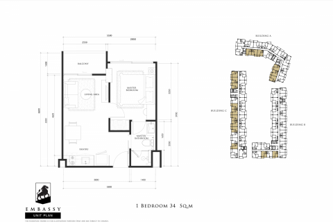 Condominio de 1 dormitorio en Bang Lamung, Tailandia № 124030 - foto 2