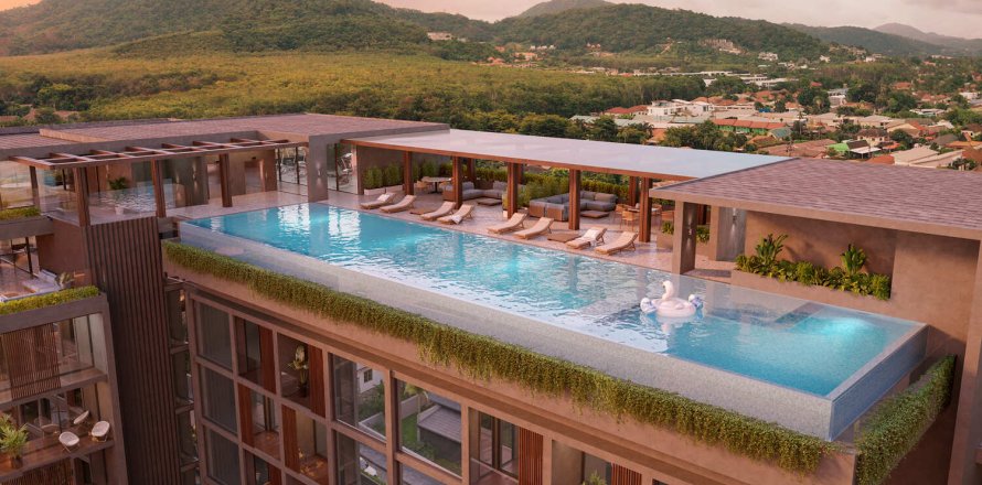 Condominio de 1 dormitorio en Rawai, Tailandia en Essence  № 70745