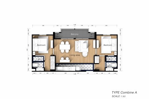 Apartamento de 2 dormitorios en Pattaya, Tailandia № 101489 - foto 17