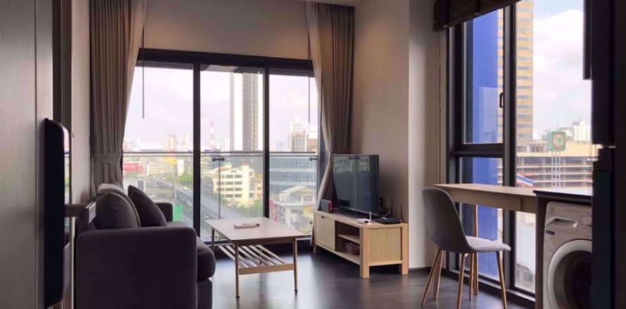 Condo à Bangkok, Thaïlande, 1 chambre à The Line Asoke - Ratchada № 77290