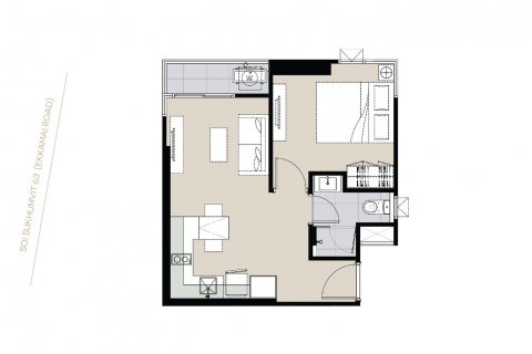 Condominio de 1 dormitorio en Bangkok, Tailandia № 143003 - foto 10