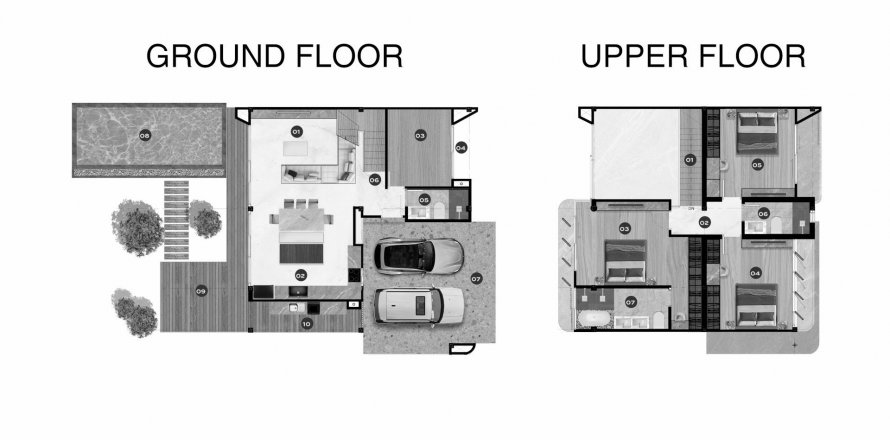 Apartment floor plan «THE OZONE OASIS CONDOMINIUM PHASE II», 1 bedroom in THE OZONE OASIS CONDOMINIUM PHASE II