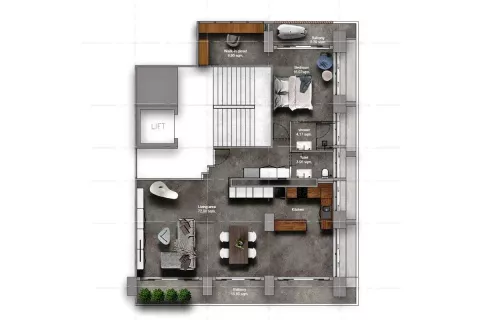 Condominio de 1 dormitorio en Bang Rak, Bangkok, Tailandia № 126567 - foto 14